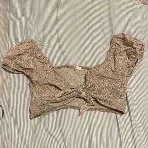 Floral crop top